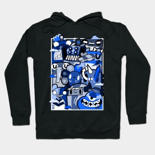 Blue Doodle Gang OCEAN Hoodie